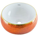 cuba de cerâmica coleção toques de cor - laranja