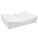 cuba de apoio de cerâmica branca