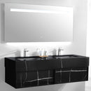 kit lavatório com espelho em led