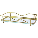 bandeja vivi - gold 15x25 cm