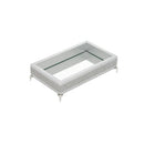 bandeja mdf prata com pedrarias - 25x15x6,7 cm