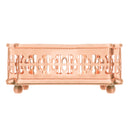 bandeja metal roma rose - 12x12x5 cm