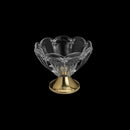 centro de mesa de vidro borboleta dourado 28x24cm