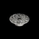 prato de vidro para bolo com pé de aço louise black wolff- 31x14cm