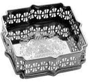 bandeja metal roma black - 12x12x5 cm