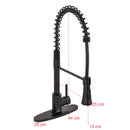 misturador monocomando gourmet black matte