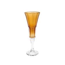conjunto 6pcs taças cristal ecológico p/ champagne wellington ambar