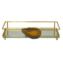 bandeja fence agata ambar - gold 10x20 cm