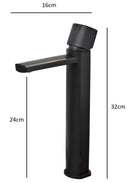 misturador monocomando para lavatório black matte