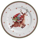 kit 6 pratos de sobremesa father christmas 2 natal alleanza natal