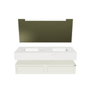 kit lavatório com espelho em led