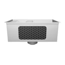 canal equipado aço inox 46cm