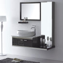 kit lavatório de aço inox