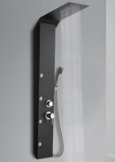 coluna de banho aço inox matte black