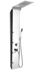 coluna de banho aço inox alto brilho