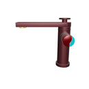 misturador monocomando para lavatório bronze e rubi