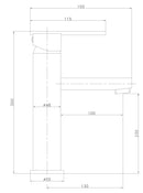 misturador monocomando para lavatório