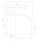 misturador monocomando para lavabo