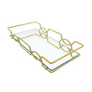 bandeja carol - gold 15x25 cm