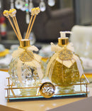 bandeja fence diva - gold 15x25 cm