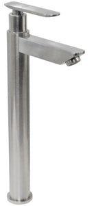 torneira aço escovado alta