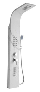 coluna de banho com efeito marmorizado