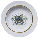 jogo de prato fundo floral chic- 6 peças