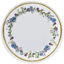 jogo de prato sobremesa floral chic- 6 peças