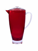 jarra de acrílico vermelha