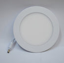 painel de led redondo de embutir 9w - branco quente