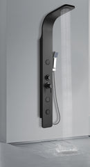 coluna de banho aço inox matte black