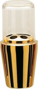porta escova de dentes spa golden (aço inox dourado)