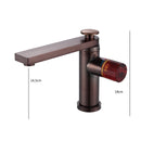 misturador monocomando para lavatório bronze e rubi