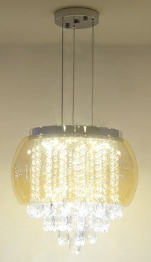 lustre pendente em cristal