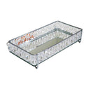 bandeja artesanalle cristal duplo - cromada 10x20 cm