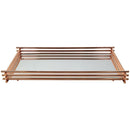 bandeja wire - rosê gold 10x20 cm