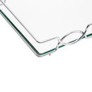 bandeja carol - cromada 15x25 cm