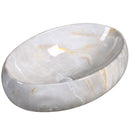 cuba de cerâmica com efeito marmorizado