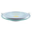 painel cob led redondo de embutir 15w - branco frio