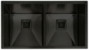 cuba retangular black matte - preto fosco