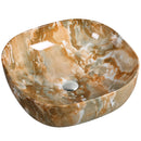 cuba de cerâmica com efeito marmorizado