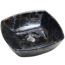 cuba de cerâmica com efeito marmorizado