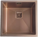 cuba para cozinha quadrada aco inox 304 rose gold
