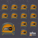 kit trena emborrachada com trava 5mts x 19mm (c/12pcs)