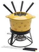 fondue 10 peças de cerâmica com base em metal cheese