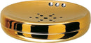 saboneteira redonda spa cristal - dourado