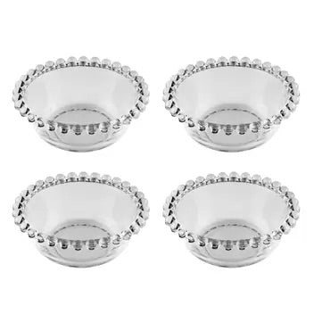 cj 4 bowls cristal de chumbo pearl