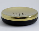 saboneteira spa black matte e gold