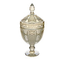 decorativo cristal c/pé princess champanhe 15x32 cm