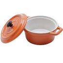 mini caçarola porcelana black lid laranja